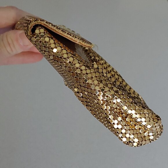 Whiting & Davis Vintage Gold Mesh Special Occasion Clutch Purse - Picture 11 of 16
